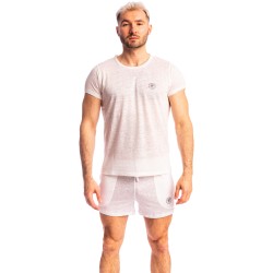 Kurze der Marke L HOMME INVISIBLE - Nieuport Weiß - Kurze Lounge-Shorts L Homme Invisible - Ref : RW29 NIE 002