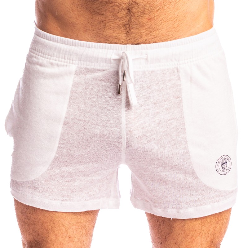 Breve del marchio L HOMME INVISIBLE - Nieuport Bianco - Pantaloncini corti da salotto L Homme Invisible - Ref : RW29 NIE 002