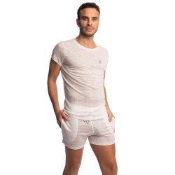 Breve del marchio L HOMME INVISIBLE - Nieuport Bianco - Pantaloncini corti da salotto L Homme Invisible - Ref : RW29 NIE 002