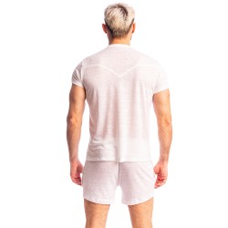 Maniche del marchio L HOMME INVISIBLE - Nieuport Bianco - T-shirt con scollo a V L Homme Invisible - Ref : RW31 NIE 002