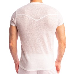 Maniche del marchio L HOMME INVISIBLE - Nieuport Bianco - T-shirt girocollo L Homme Invisible - Ref : RW32 NIE 002