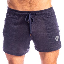 Short de la marque L HOMME INVISIBLE - Nieuport Marine - Short Lounge Court L Homme Invisible - Ref : RW29 NIE M47