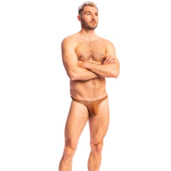 Thong of the brand L HOMME INVISIBLE - Desert Gold - Bikini Thong L Homme Invisible - Ref : UW26 DEG