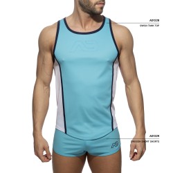 Tank top of the brand ADDICTED - Tank top Swish - turquoise - Ref : AD1228 C08