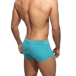 Short de la marque ADDICTED - Short court Swoosh - turquoise - Ref : AD1229 C08