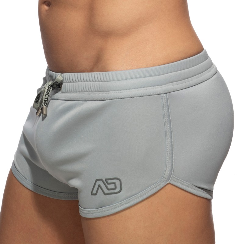 Kurze der Marke ADDICTED - Kurze Swoosh Shorts - grau - Ref : AD1229 C11