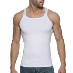 Tank top of the brand ADDICTED - Slim Fit Tank Top Sitges - white - Ref : AD1260 C01