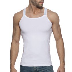 Tirantes de la marca ADDICTED - Camiseta de tirantes Slim Fit Sitges - blanco - Ref : AD1260 C01