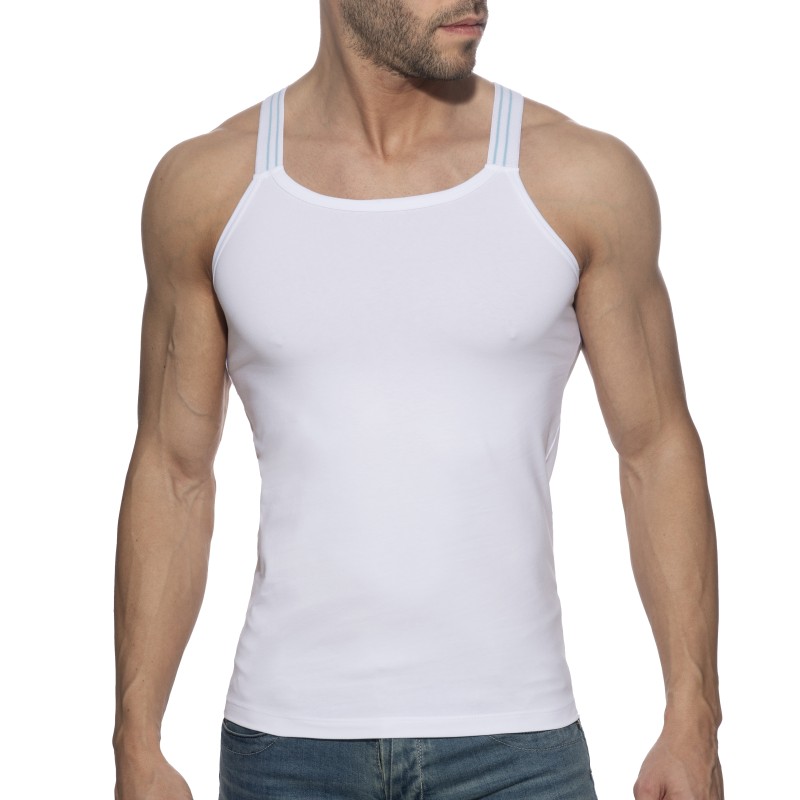 Tank top der Marke ADDICTED - Slim Fit Tanktop Sitges - weiß - Ref : AD1260 C01