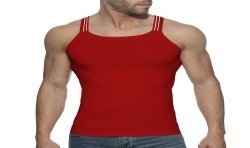 Tirantes de la marca ADDICTED - Camiseta de tirantes Slim Fit Sitges - rojo - Ref : AD1260 C06