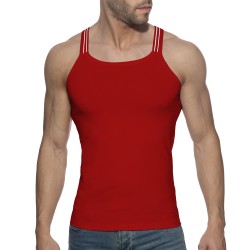 Débardeur de la marque ADDICTED - Débardeur Slim Fit Sitges - rouge - Ref : AD1260 C06