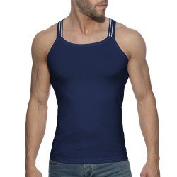 Slim Fit Tank Top Sitges - navy - ADDICTED : sale of Tank top for m...