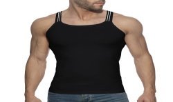 Tank top der Marke ADDICTED - Slim Fit Tanktop Sitges - schwarz - Ref : AD1260 C10