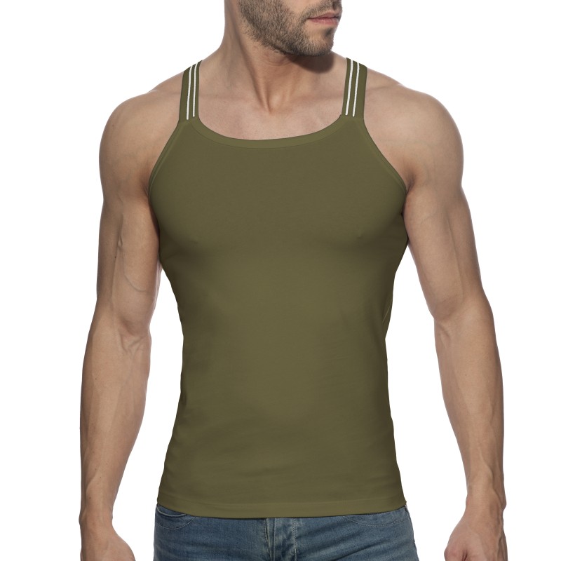 Tank top der Marke ADDICTED - Slim Fit Tanktop Sitges - khaki - Ref : AD1260 C12