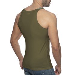Tank top of the brand ADDICTED - Slim Fit Tank Top Sitges - khaki - Ref : AD1260 C12