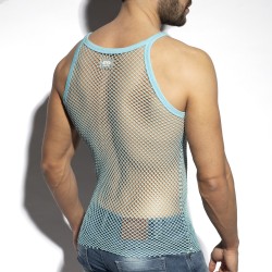 Débardeur de la marque ES COLLECTION - Débardeur Beachy net strap - bleu ciel - Ref : TS336 C23