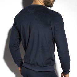 Manches longues de la marque ES COLLECTION - Sweatshirt Terrycloth - navy - Ref : SP318 C09