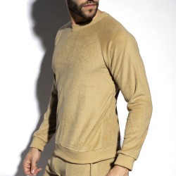 Manches longues de la marque ES COLLECTION - Sweatshirt Terrycloth - beige - Ref : SP318 C28