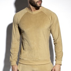 Maniche lunghe del marchio ES COLLECTION - copy of Sweatshirt Terrycloth - Ivoire - Ref : SP318 C28