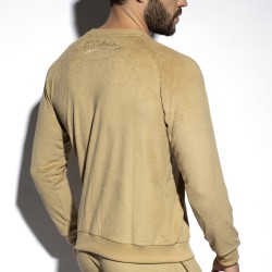 Manches longues de la marque ES COLLECTION - Sweatshirt Terrycloth - beige - Ref : SP318 C28