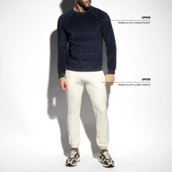 Pantalones de la marca ES COLLECTION - Pantalon Terrycloth - ivoire - Ref : SP319 C02