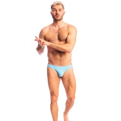 Slip de bain de la marque L HOMME INVISIBLE - Celestite - Slip de Bain L Homme Invisible - Ref : BA230 CEL 041