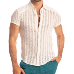 Camisa de la marca L HOMME INVISIBLE - Wimbledon Vainilla - Camisa L Homme Invisible - Ref : HW122 WIM 011