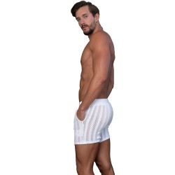 Short de la marque L HOMME INVISIBLE - Wimbledon Vanille - Short Lounge L Homme Invisible - Ref : HW165 WIM 011