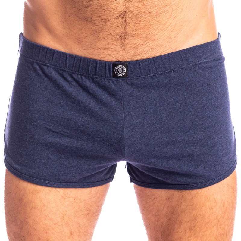 Short de la marque L HOMME INVISIBLE - Bleu de Chine - Short Lounge L Homme Invisible - Ref : HW129 C49