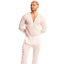 Chemise de la marque L HOMME INVISIBLE - Beynac - Tunique chemise manches longues à cordon L Homme Invisible - Ref : RW04 BEY 00