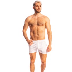 Short de la marque L HOMME INVISIBLE - Smitty Blanc - Short L Homme Invisible - Ref : RW35 SMI 002