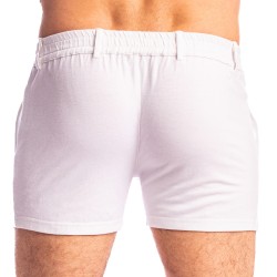 Short de la marque L HOMME INVISIBLE - Smitty Blanc - Short L Homme Invisible - Ref : RW35 SMI 002