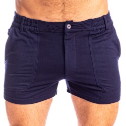 Short de la marque L HOMME INVISIBLE - Smitty Bleu Marine - Short L Homme Invisible - Ref : RW35 SMI 049