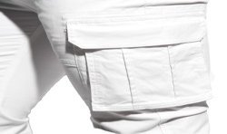 Sacs & maroquinerie de la marque ES COLLECTION - Pantalon Cargo - blanc - Ref : ESJ053 C01