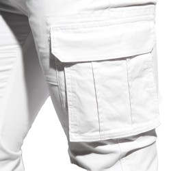 Taschen und Lederwaren der Marke ES COLLECTION - Cargohose - weiß - Ref : ESJ053 C01