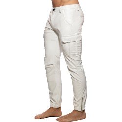 Hosen der Marke AD FÉTISH - Pantalon cargo Fétish rub - blanc - Ref : ADF195 C01