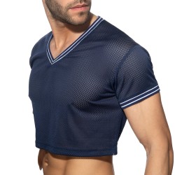 Short Sleeves of the brand ADDICTED - Crop top Slam V-neck - navy - Ref : AD1274 C09