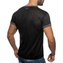 Manches courtes de la marque ADDICTED - T-shirt V-Neck Slam - noir - Ref : AD1280 C10