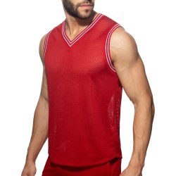 Tank top der Marke ADDICTED - Tanktop mit V-Ausschnitt Slam - rot - Ref : AD1281 C06