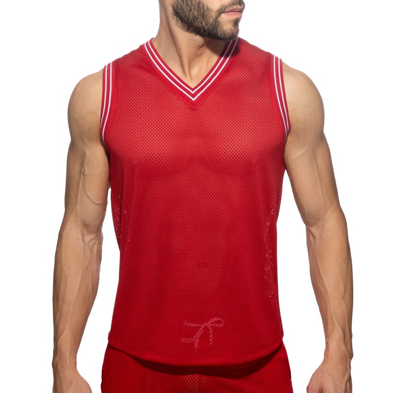 Tank top of the brand ADDICTED - V-Neck Tank Top Slam - red - Ref : AD1281 C06