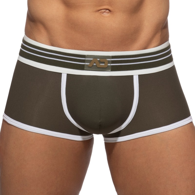 Pantaloncini boxer, Shorty del marchio ADDICTED - Tronco Doppio Guaio - kaki - Ref : AD1283 C12