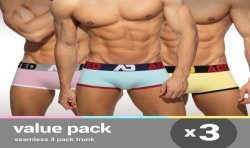 Packs der Marke ADDICTED - copy of Slip sans couture (Lot de 3) - Ref : AD1272P 3COL