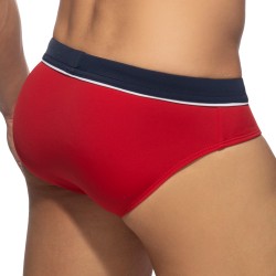 Bath Brief of the brand ADDICTED - Swim Briefs Sport Detail Binding - red - Ref : ADS109 C06