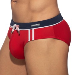 Bath Brief of the brand ADDICTED - Swim Briefs Sport Detail Binding - red - Ref : ADS109 C06