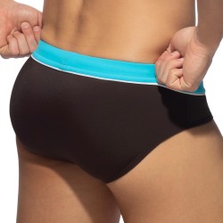 Slip de bain de la marque ADDICTED - Slip de bain Sport Detail Binding - marron - Ref : ADS109 C13