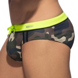 Slip de bain de la marque ADDICTED - Slip de bain Sport Detail Binding - camo - Ref : ADS109 C17