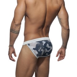 Bath Brief of the brand ADDICTED - Camo swim bikini - silver - Ref : ADS188 C17MO