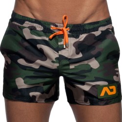 Bath Shorts of the brand ADDICTED - Camouflage swim shorts - khaki - Ref : ADS096 C17