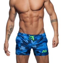 Badehosen der Marke ADDICTED - Camouflage Badeshorts - blau - Ref : ADS096 C09