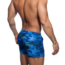 Badehosen der Marke ADDICTED - Camouflage Badeshorts - blau - Ref : ADS096 C09